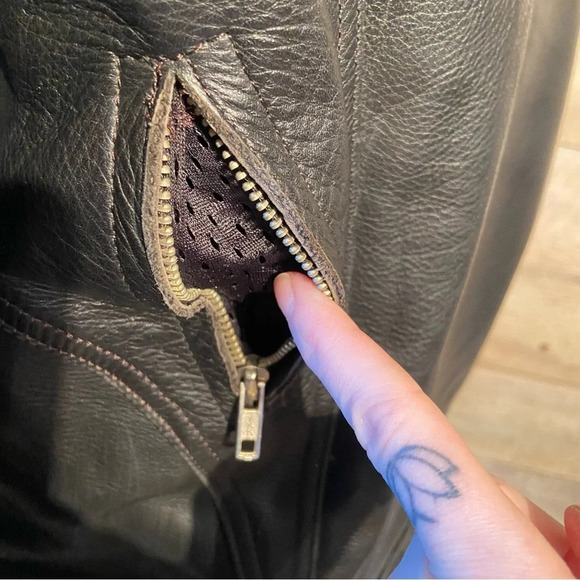 Vintage‎ Rhyno men’s  leather armoured motorcycle jacket in size 44 - Picture 9 of 16